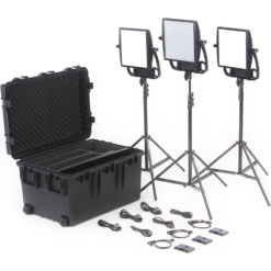 Litepanels Astra Soft Bi-Color LED Panel Duo + Astra 6X Bi-Color LED Panel Traveler<br>Trio Gold Mount Kit